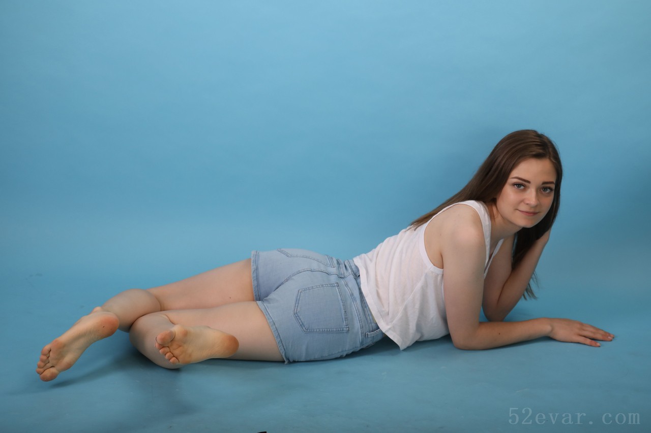 Lauren超短牛仔裤写真