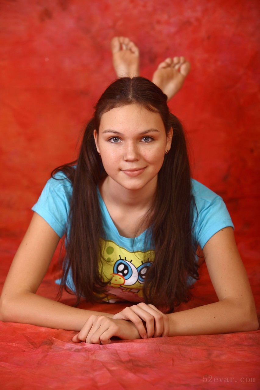 Amy双马尾蓝衣写真